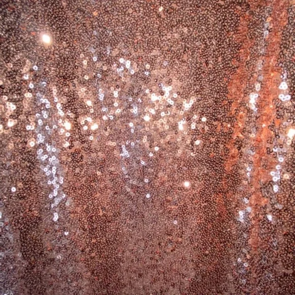 House of CB London Harley Lace Up Sequin Cocktail Mini Dress In Rose Gold - Picture 8 of 12